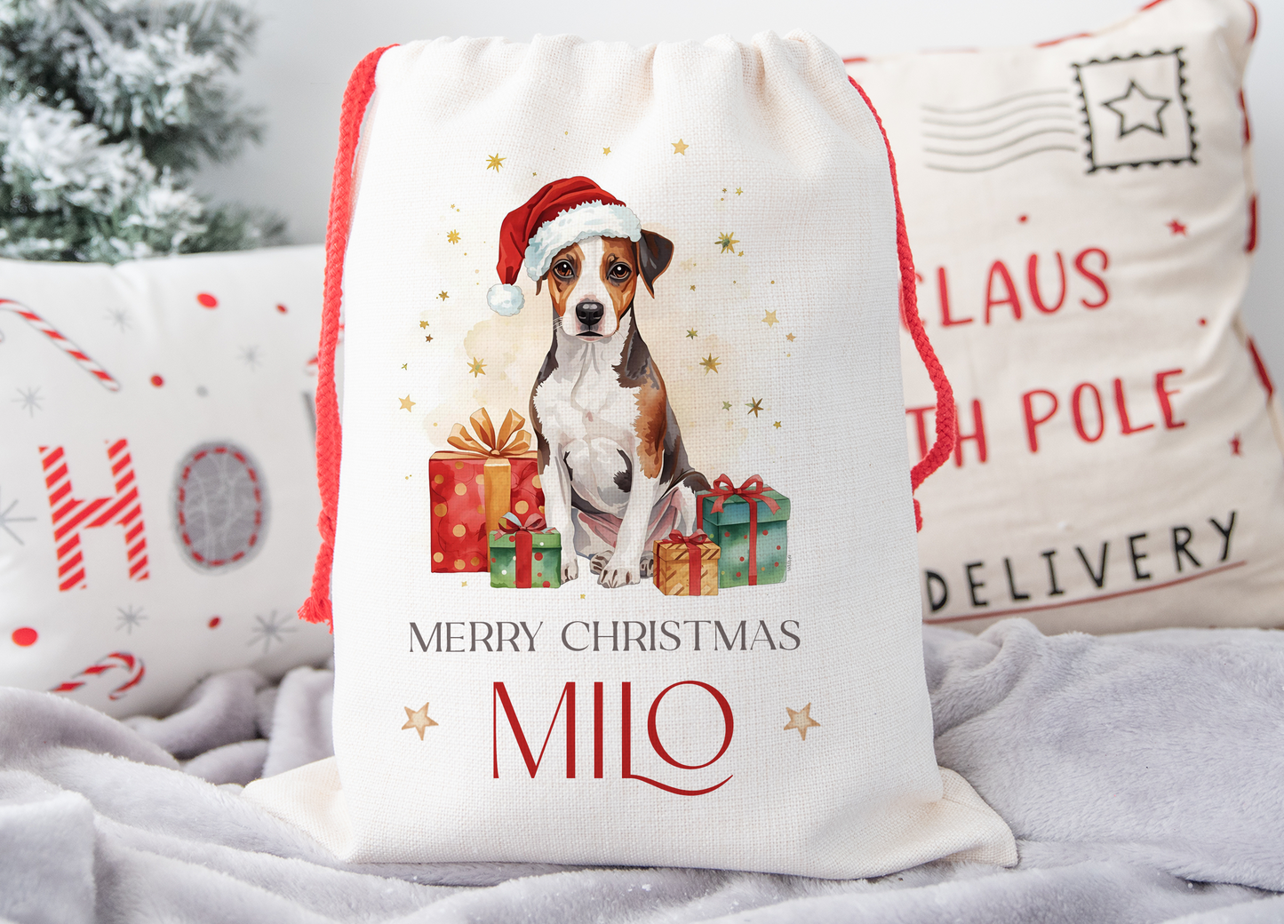 Jack Russell Christmas Sack