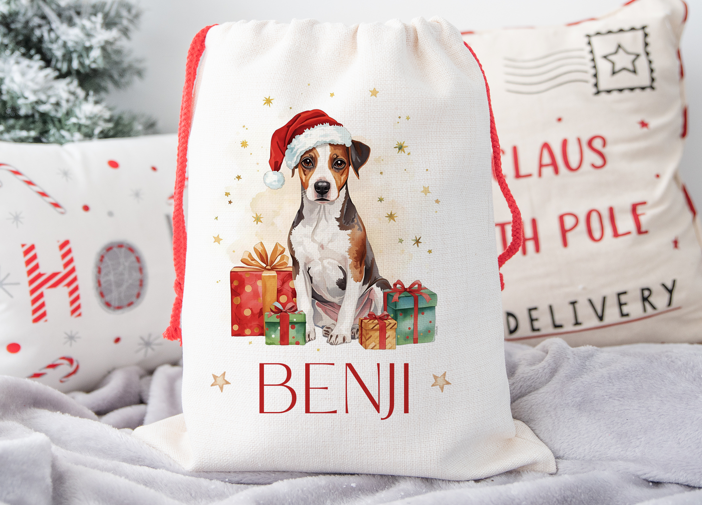 Jack Russell Christmas Sack