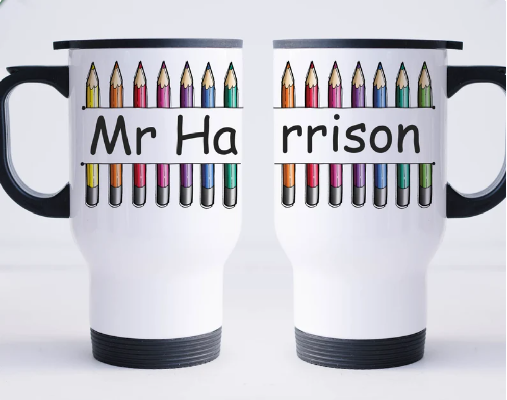 Pencil Teacher Travel Mug