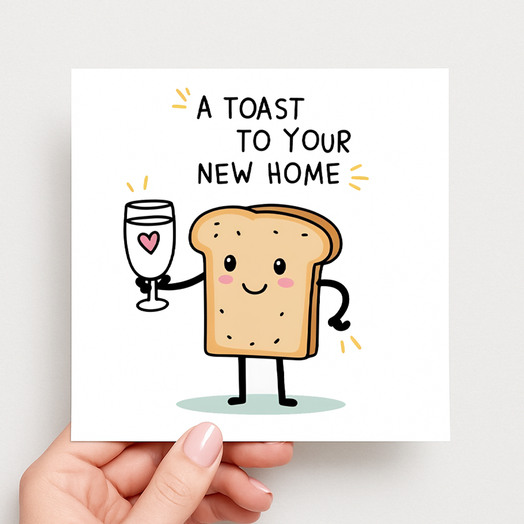 A Toast to Your New Home Card