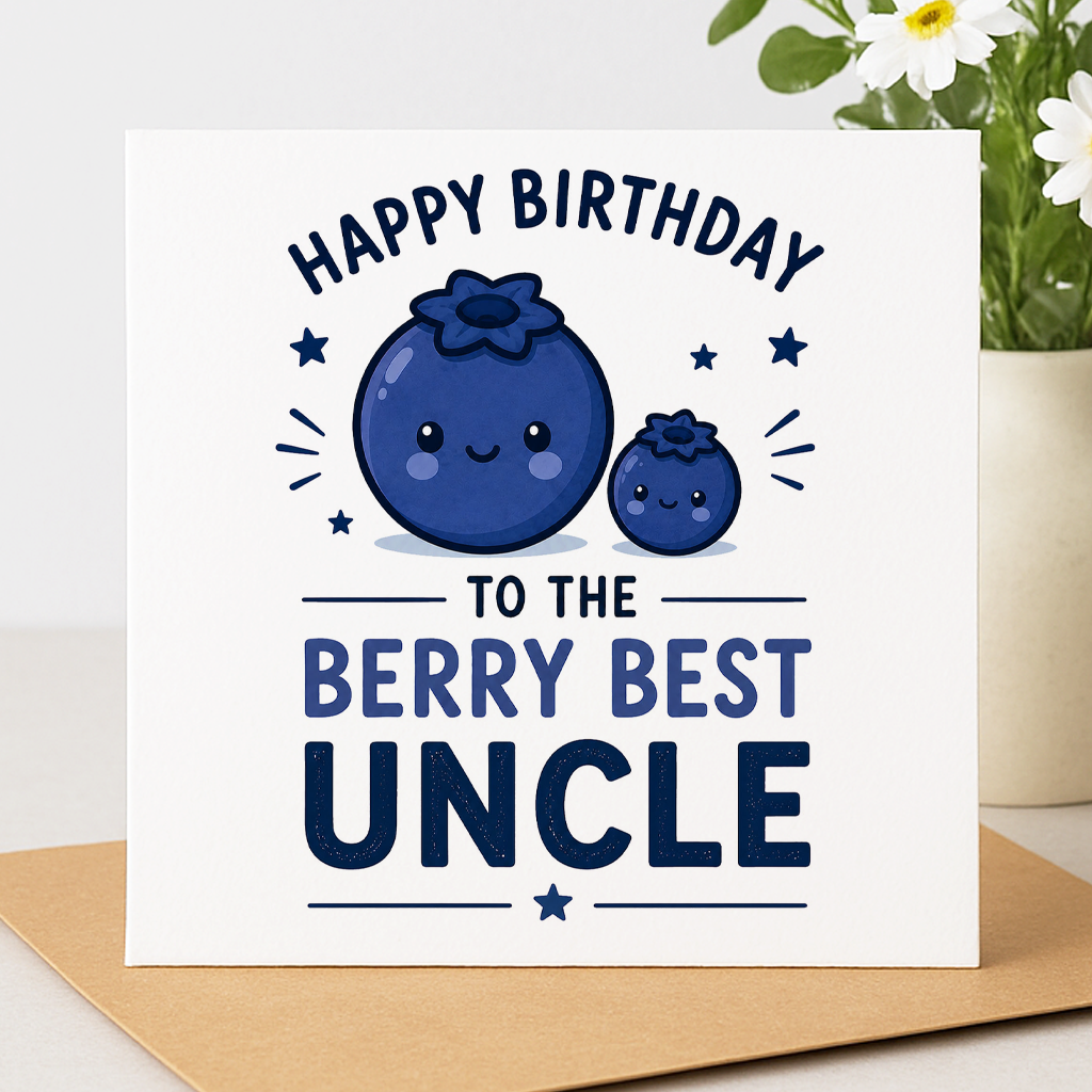 Berry Best Uncle Birthday Card
