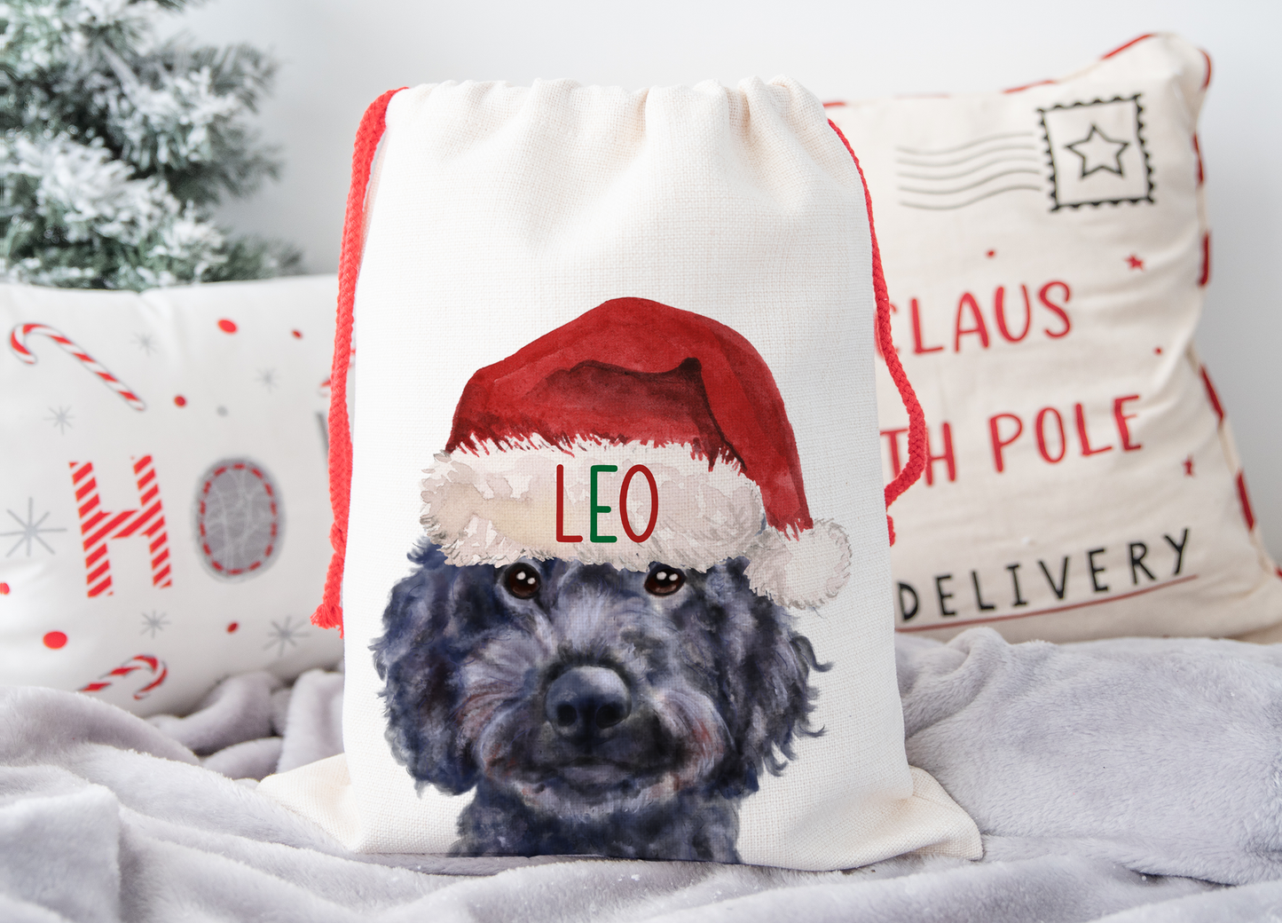 Personalised Cockapoo Christmas Sack